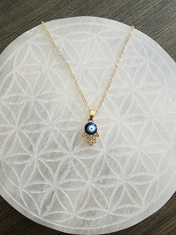 Gold Evil Eye Necklace