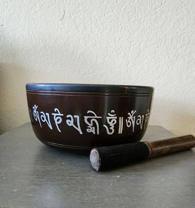 Dark Brown Tibetan Singing bowl