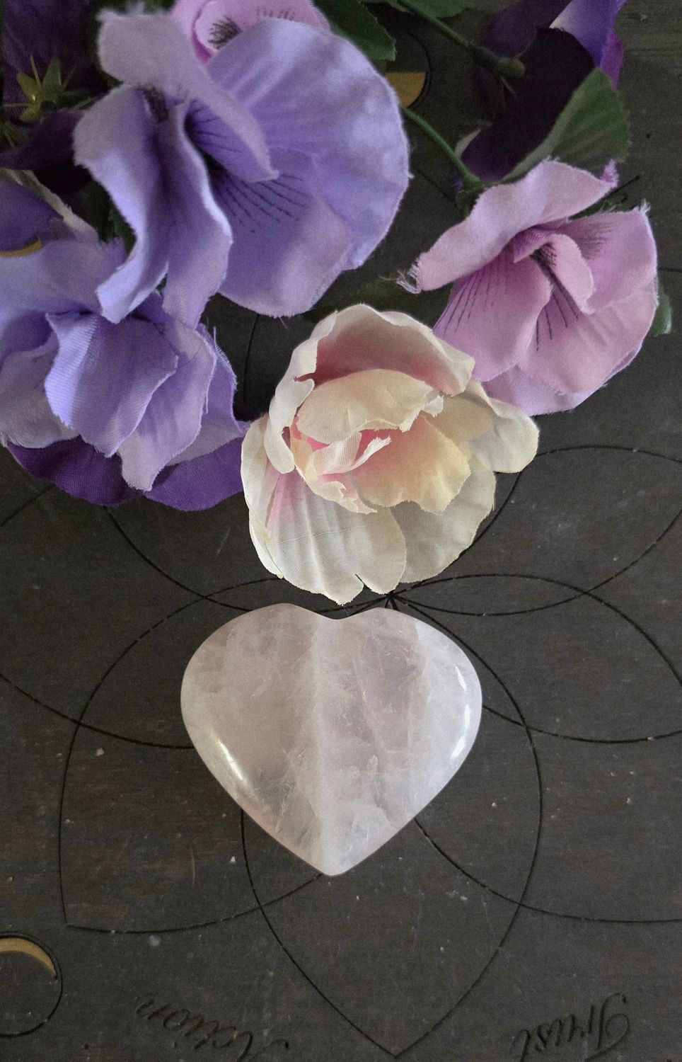 Heart-Shaped Rose Quartz Heart-Shaped Rose Quartz