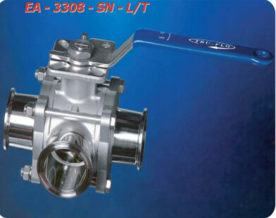 3way Sanitary Ball Valve