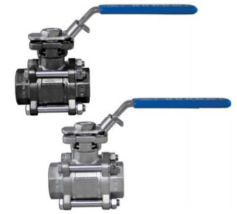 Stainless Steel and Carbon Steel 3piece 1000 PSI Ball Valve