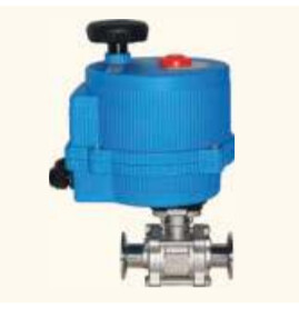 Sanitary Triclamp Ball Valve with Electric Actuator