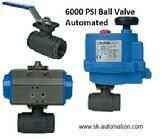 6000 PSI Ball Valve with Electric or Pneumatic Actuator