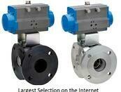 150# Wafer Flanged 3way Ball Valve with Air Actuator