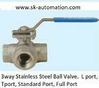 3 Way Stainless Steel Ball Valve