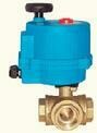 3 Way Electric Ball Valve - Brass