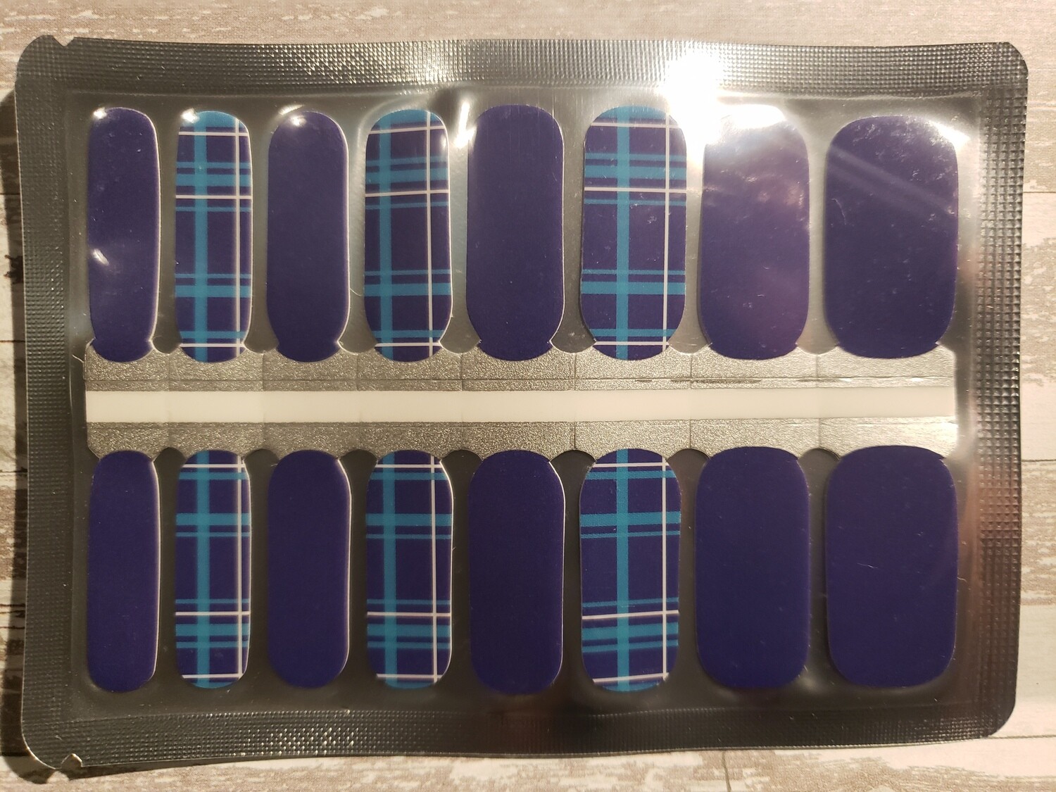 483-Navy blue plaid
