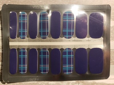 483-Navy blue plaid
