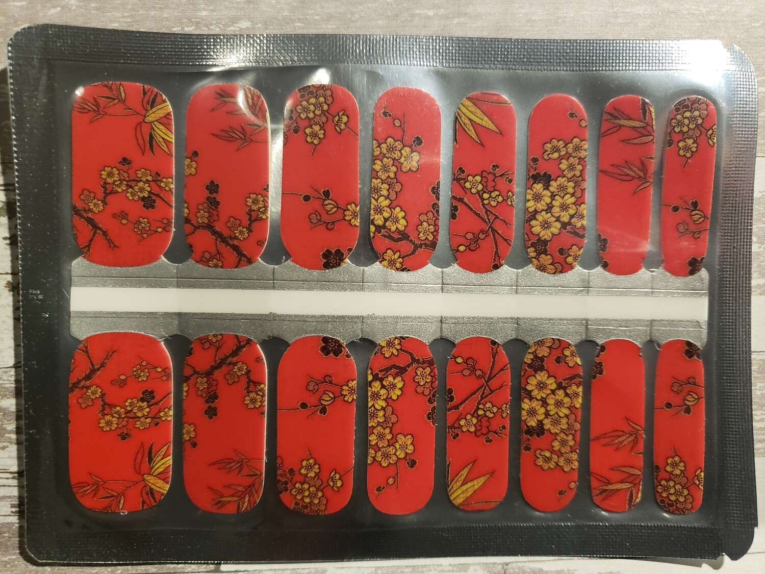 307- Red plum blossom