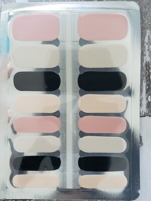 553- Bubble Gum Pink 
and Black- Solid