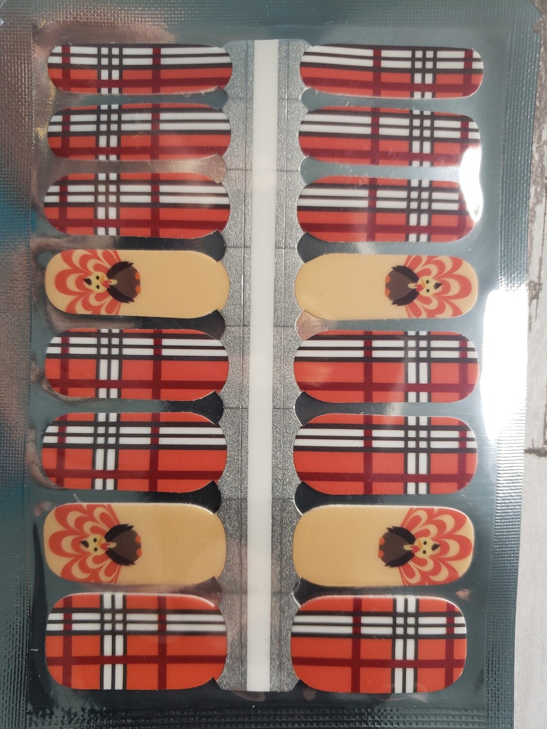 482- Turkey Trouble orange, brown