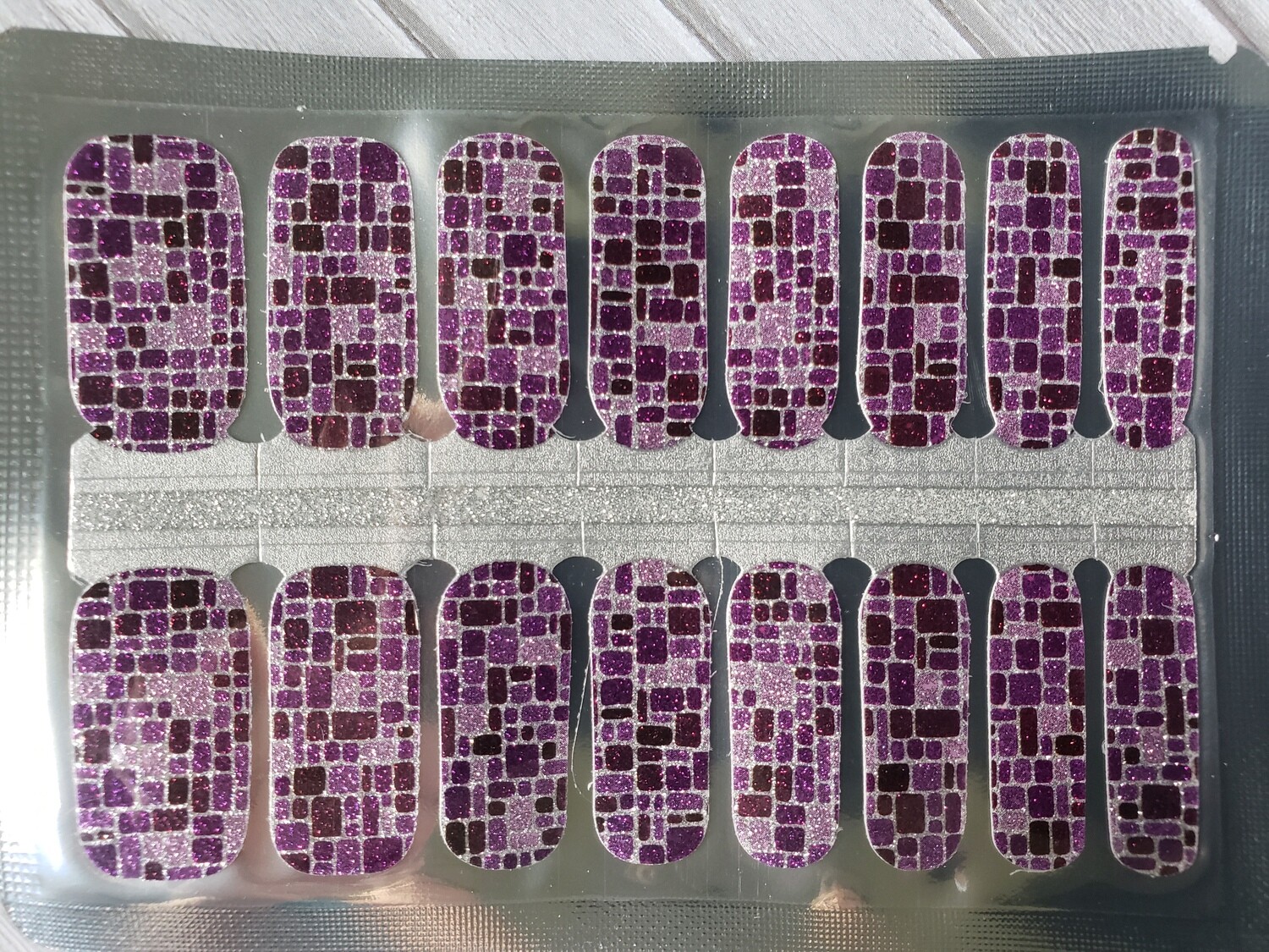 Purple Mosaic- Glitter