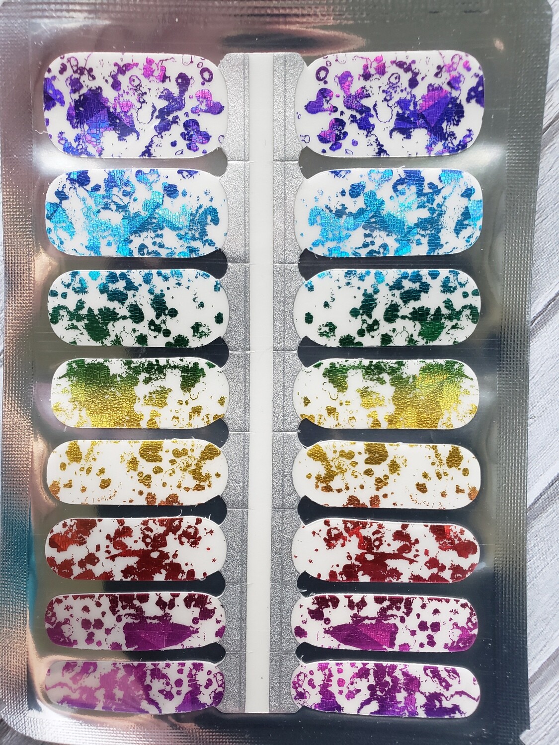 539-Paint Splatter Foil- Clear