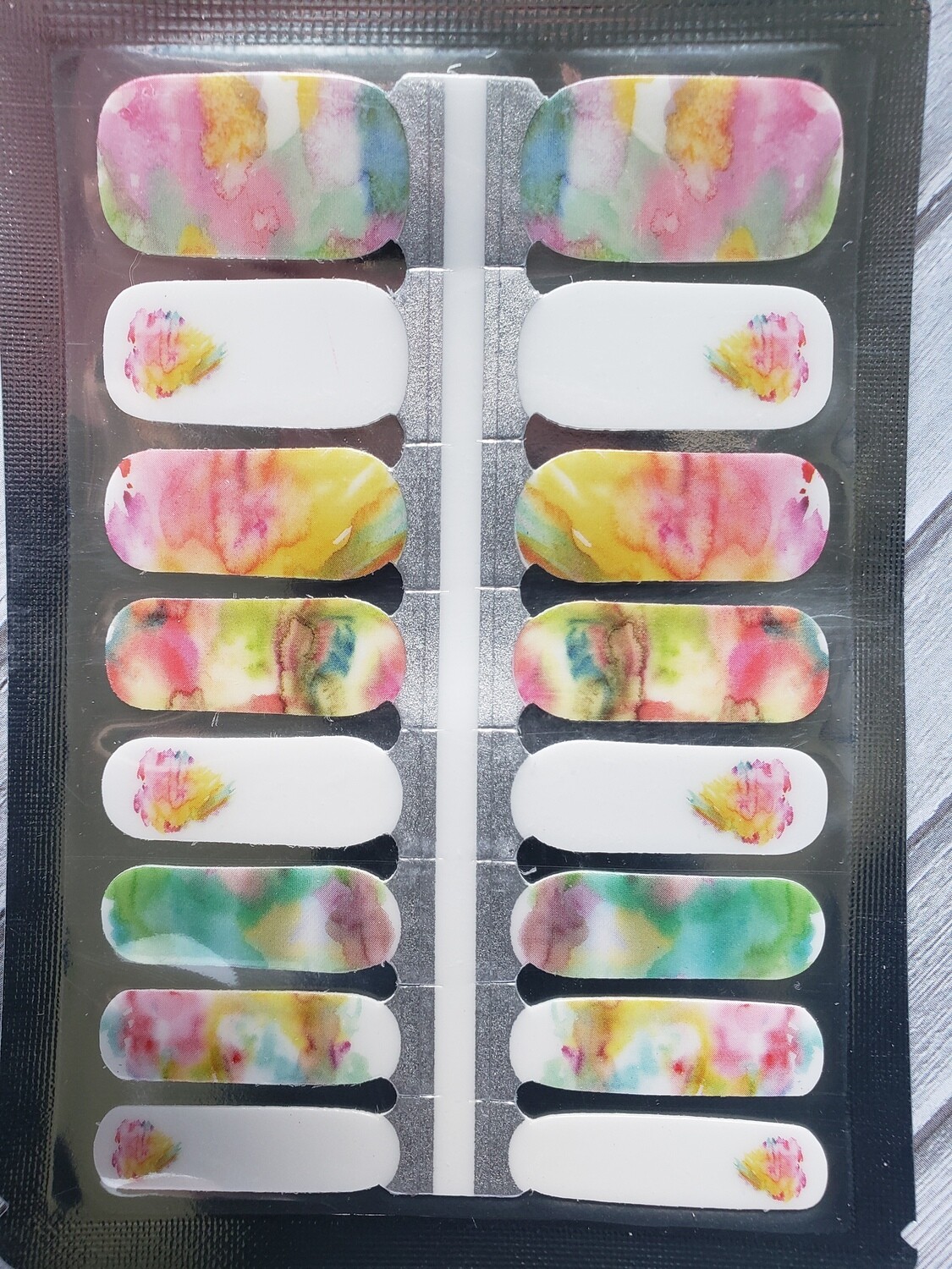 313- Watercolors, Blue, Yellow, Pink, Green, White