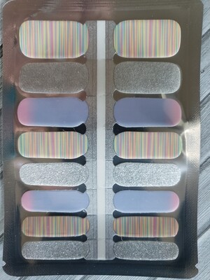 127- Pink, Purple &amp; Silver Glitter