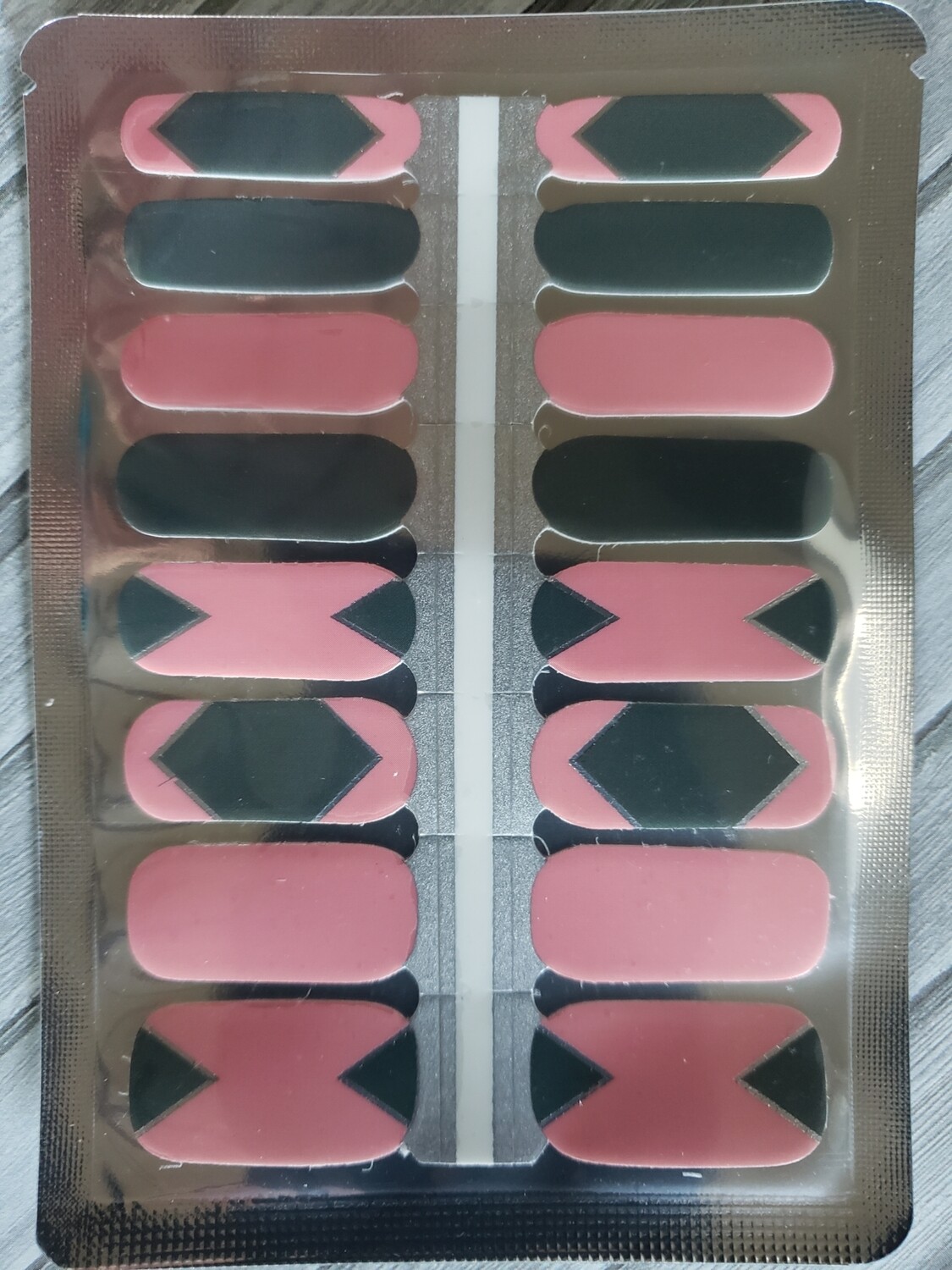 131- Pink, Gray, Silver Foil
