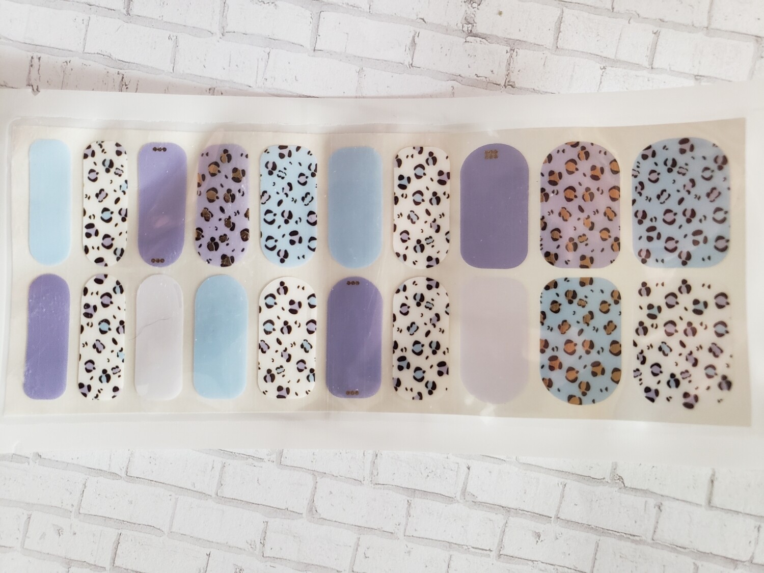 1002- Pink, Blue, Purple and White Animal Print