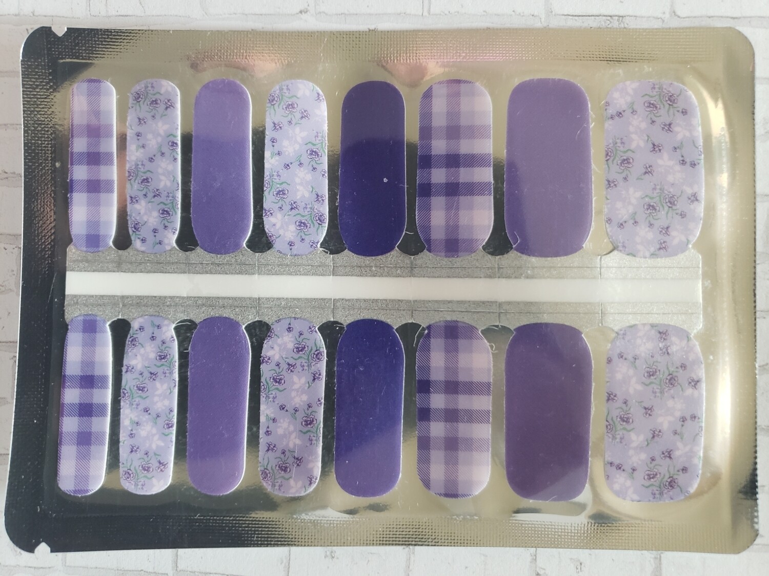 188- Purple Plaid and Floral