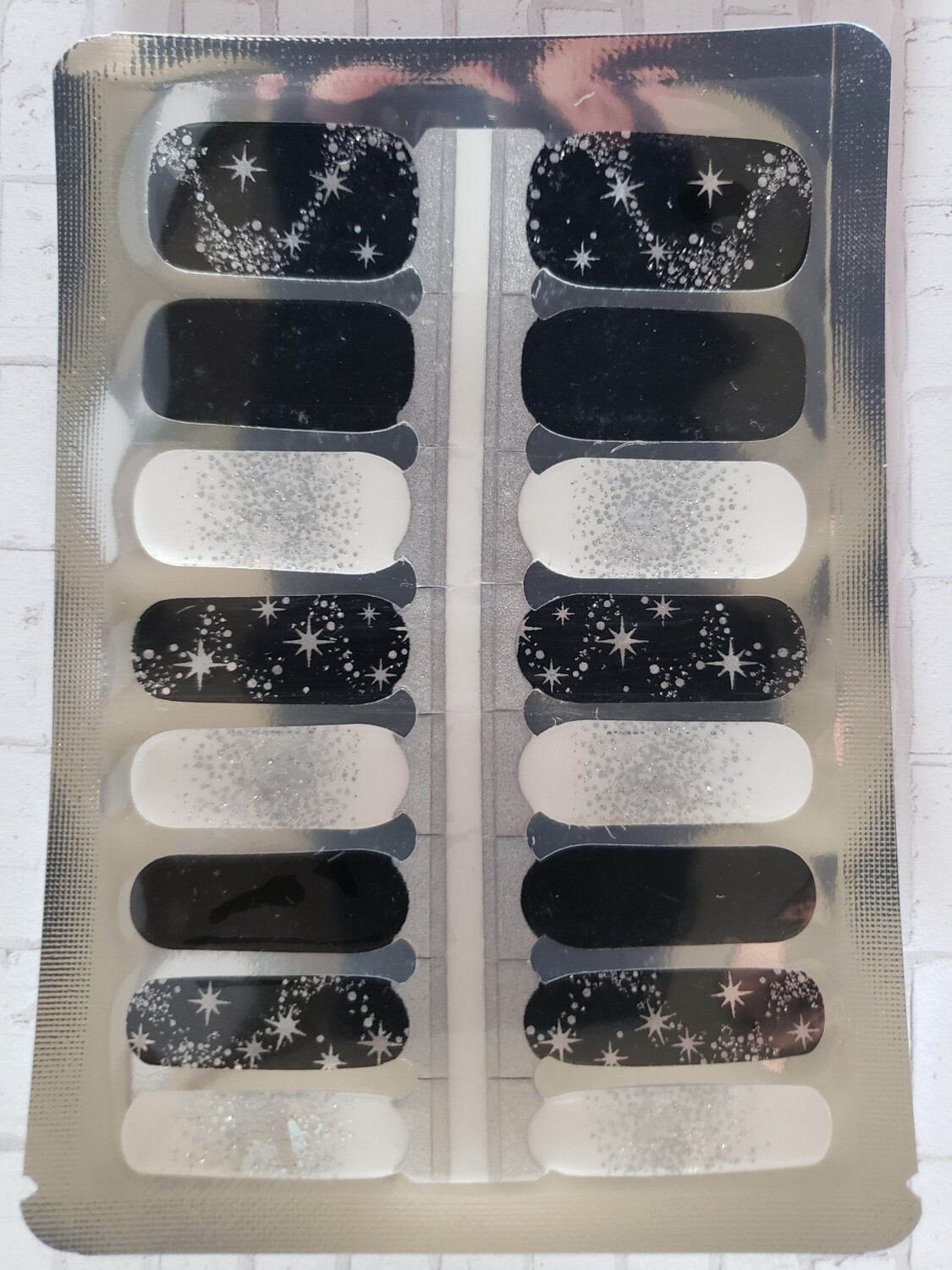 310- Star Gazing- Silver &amp; Black