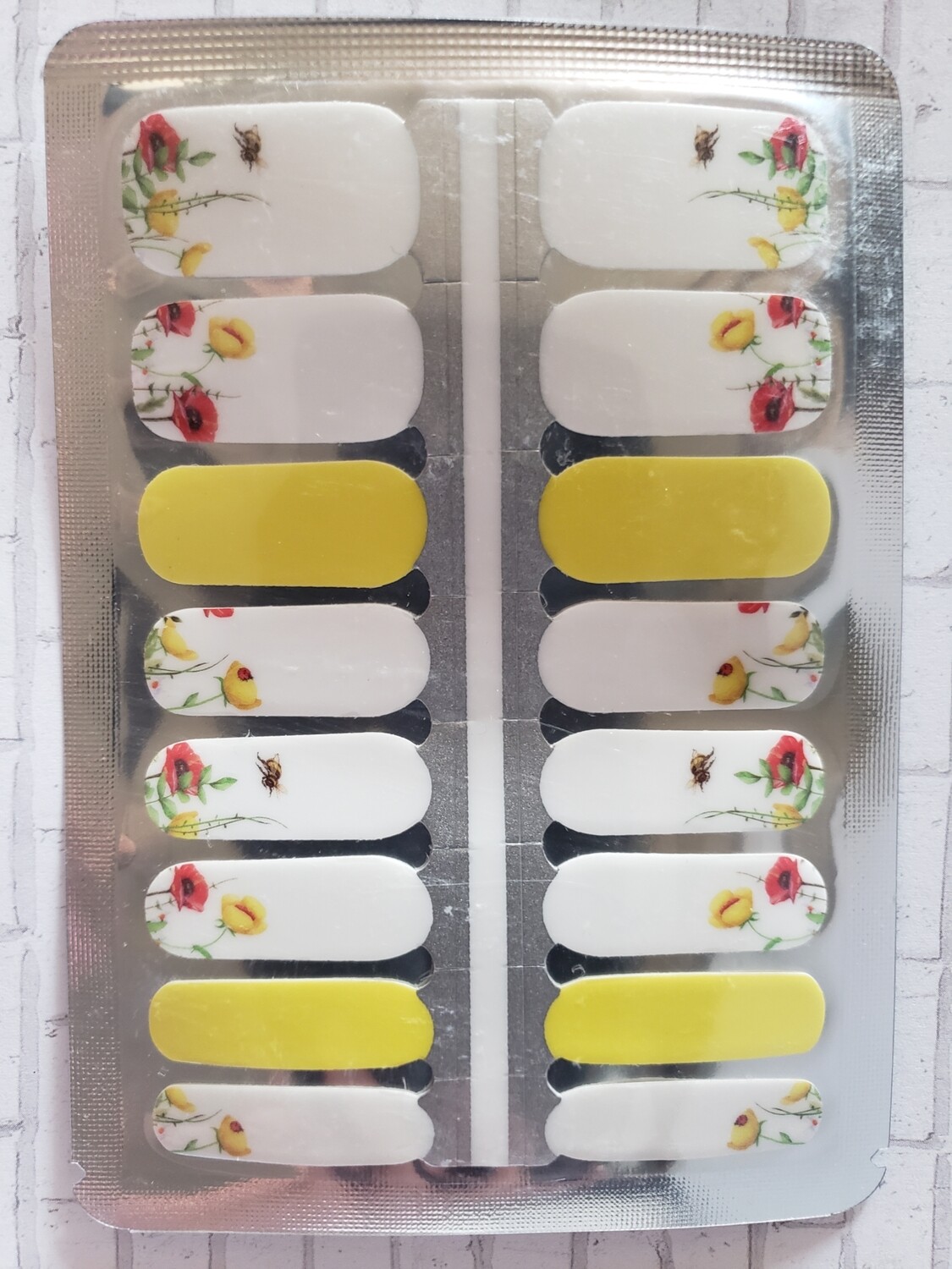 207- Yellow White with Flowers