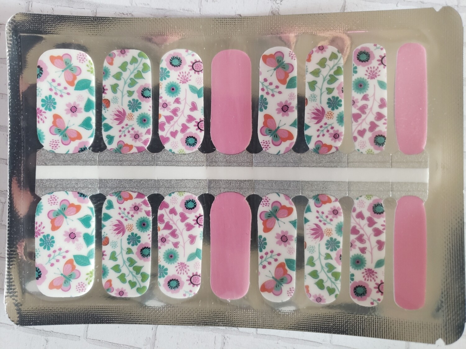 178- Pink, Teal Butterfly &amp; Solid
