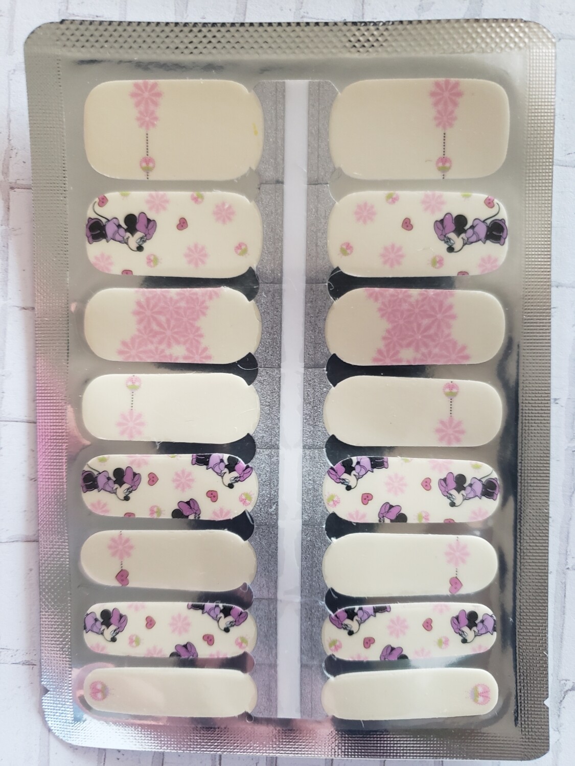 254- Disney Mickey Minnie Mouse Pink, White