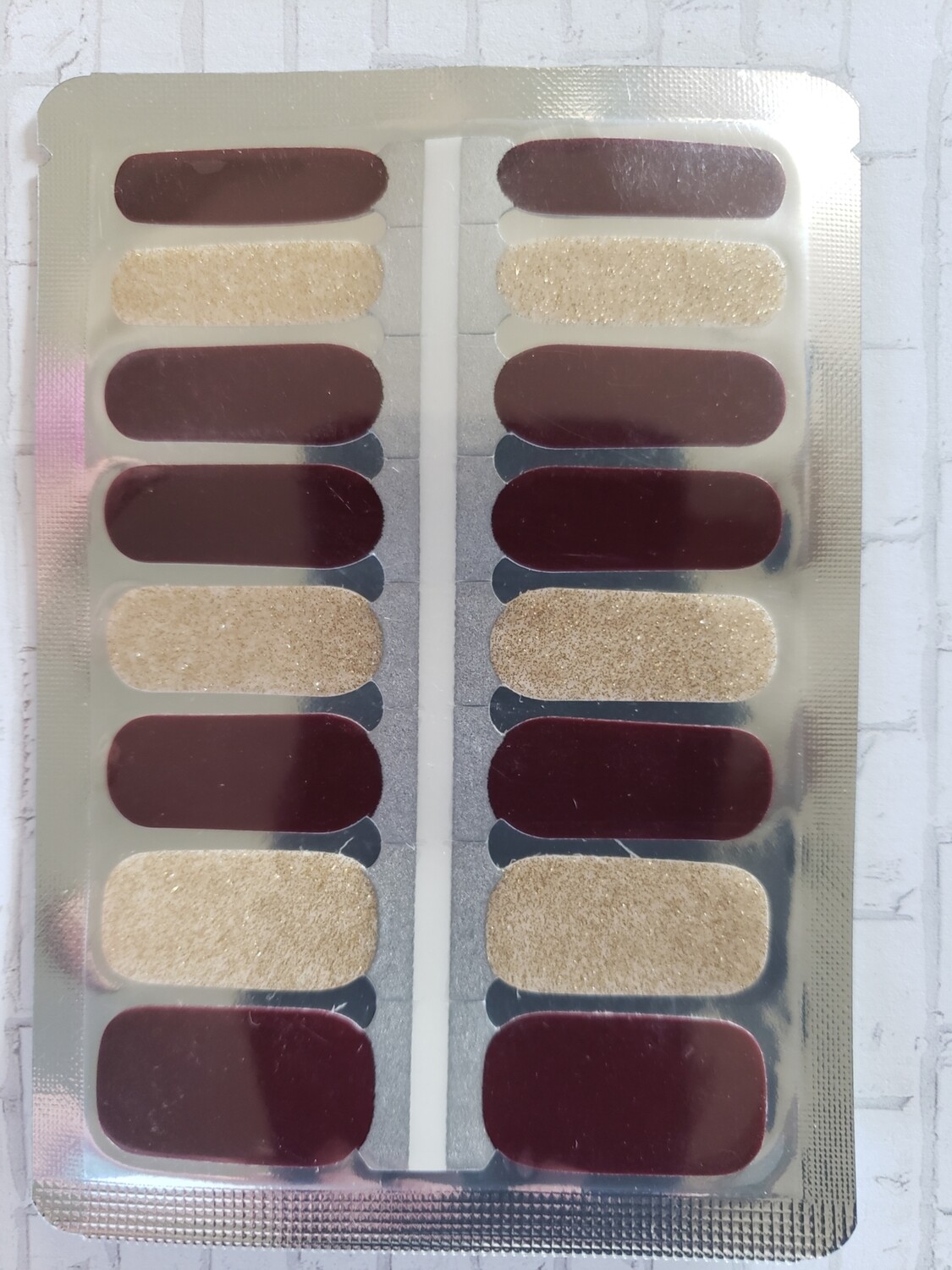 284- Maroon and Gold Glitter