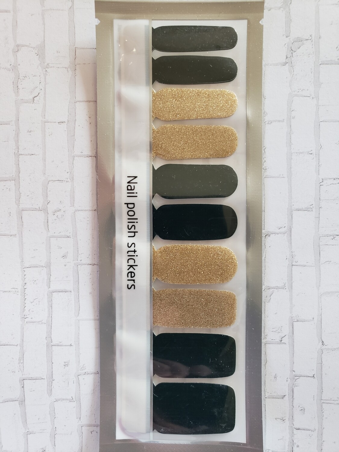 Dark Blue Green &amp; Gold Glitter