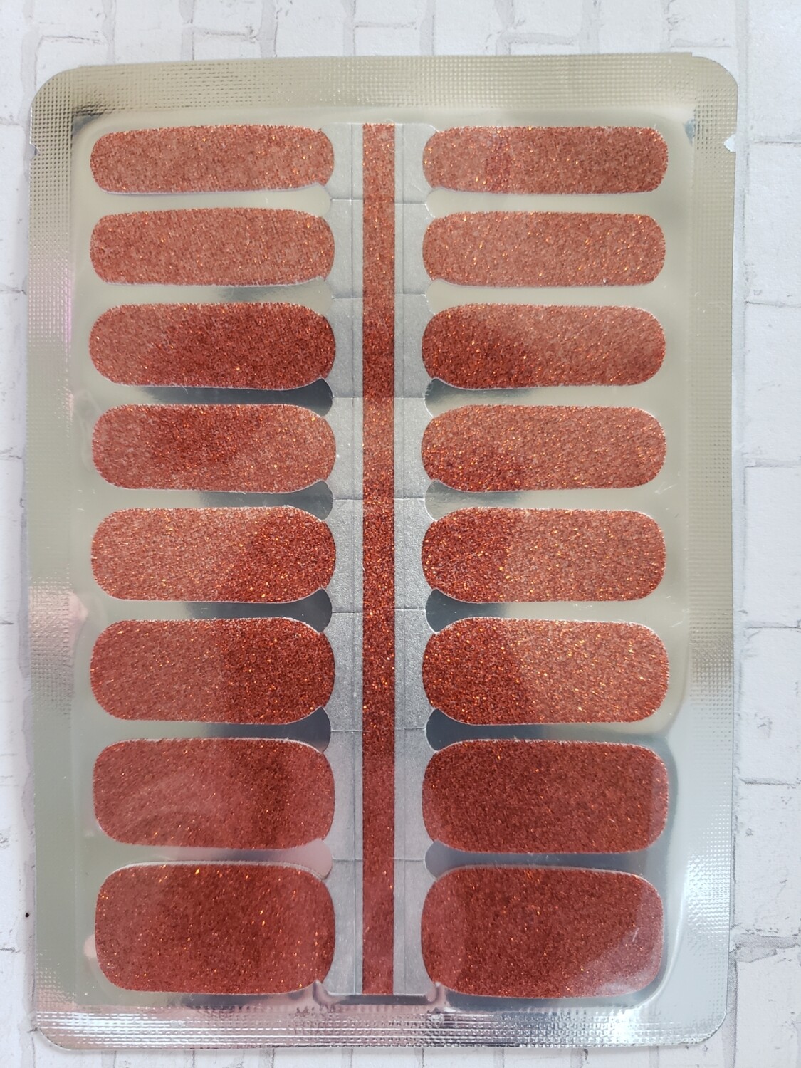 Bright Orange Glitter
