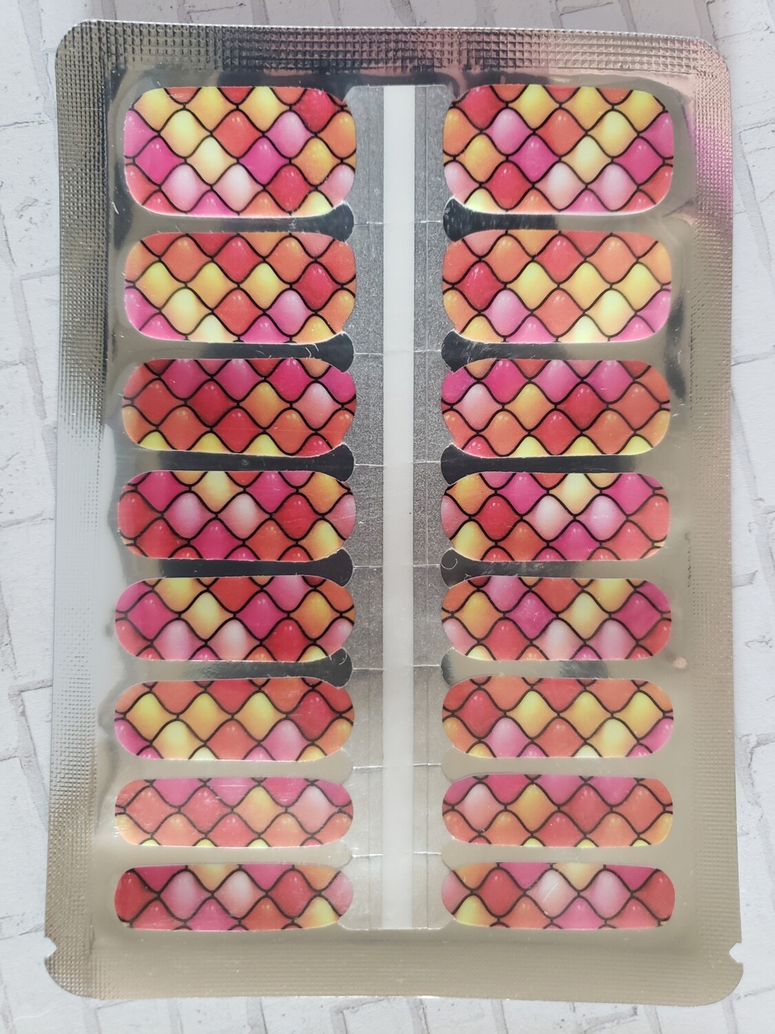 205- Pink, Red Orange Yellow Designs