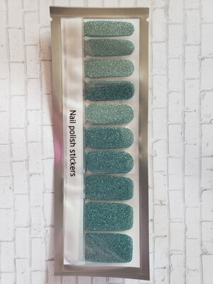266- Light Aqua Glitter (20 strips)