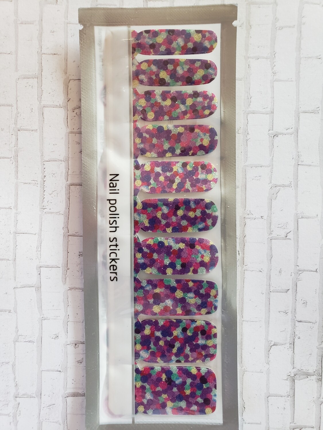 263-  Glitter Confetti Multi Color (20 strips)