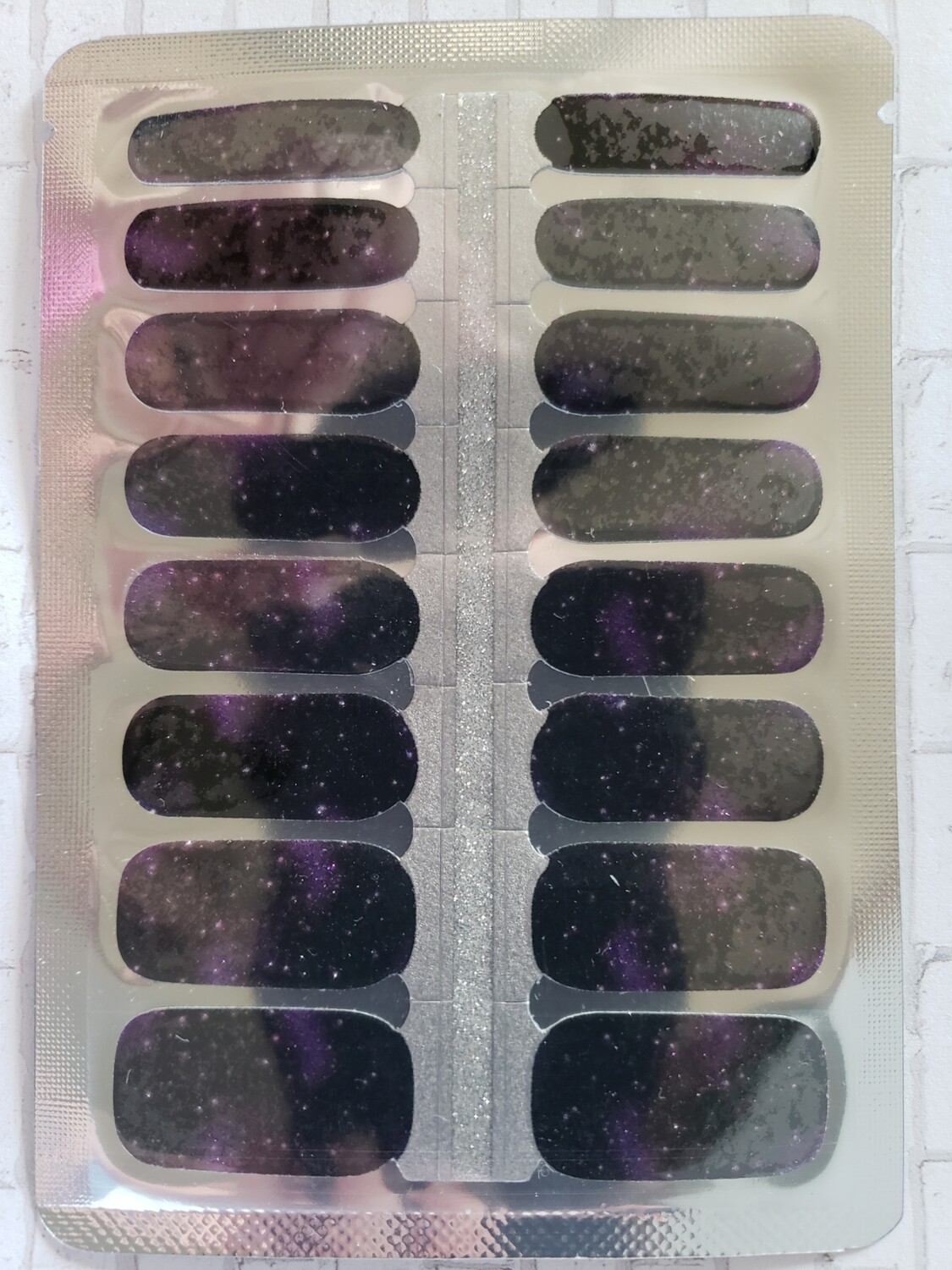 318- Galaxy- Purple &amp; Black Glitter