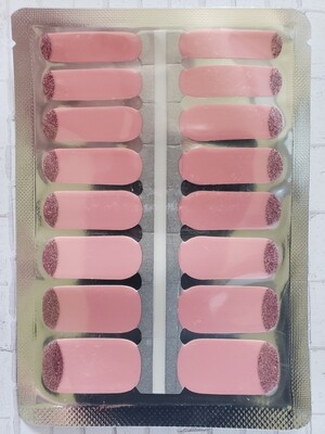 355- Pink with Pink Glitter at Cuticle