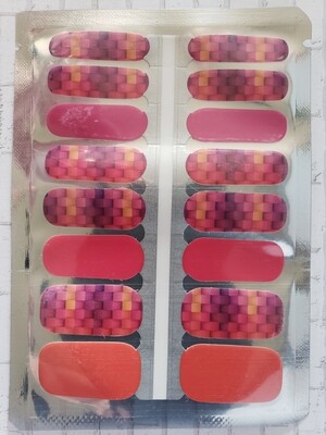 333- Red, Pink, Orange, Purple Weave