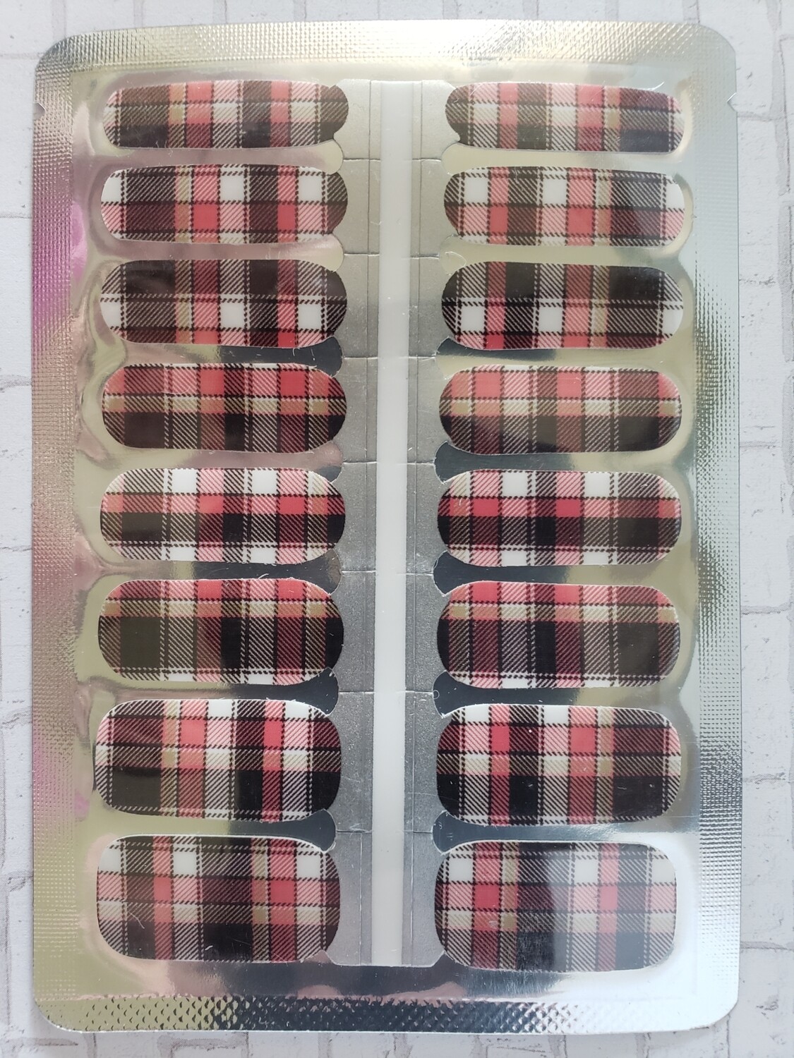 358- Crimson, Black,  Gray plaid