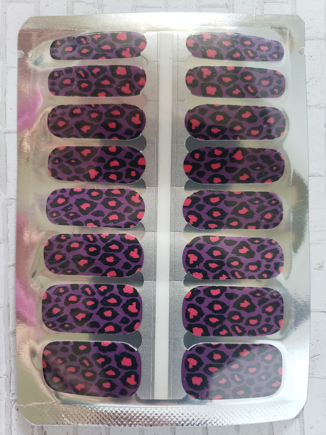 308- Purple &amp; Pink Leopard (no glitter)