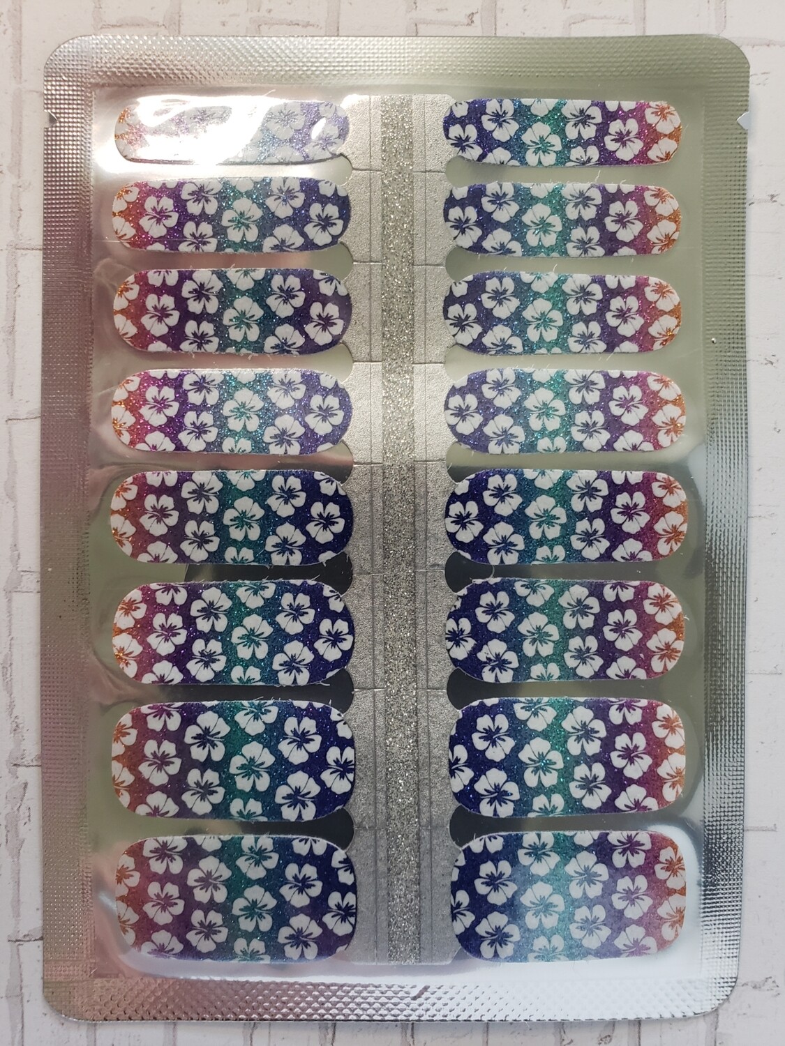 405- White Flower Ombre