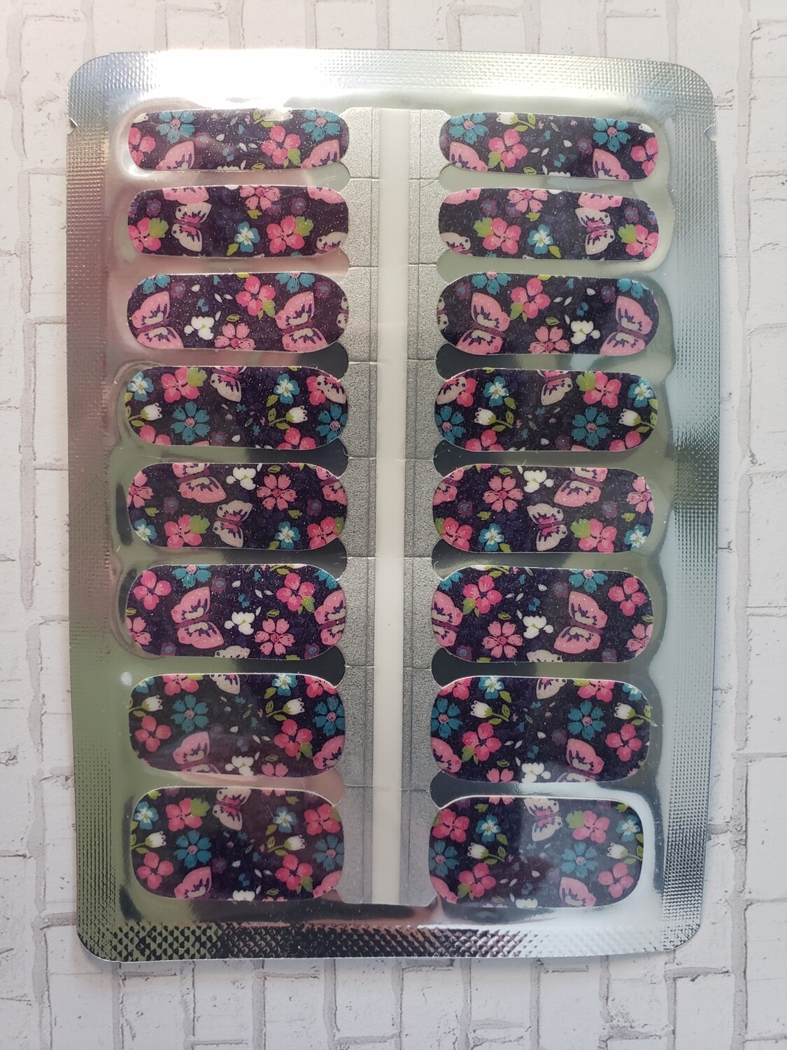 434- Blue, Pink Purple Butterfly, Little shimmer