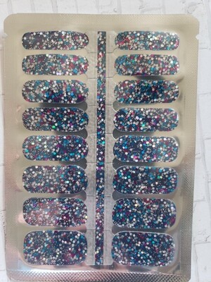 604- Blue &amp; Iridescent Glitter