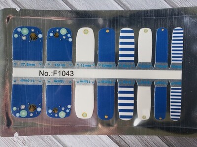 1043- Royal Blue Beach- Toes