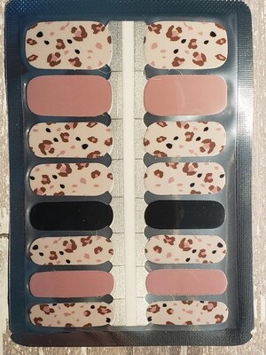 557- Mauve, pink, black  &amp; white animal