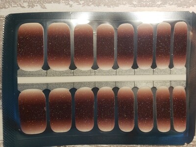 449- Cold Brew 
(Brown to white Ombre- Small Glitter)