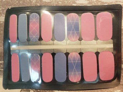 455- Pink Purple , white accents