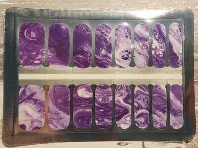 456- Purple White Marble