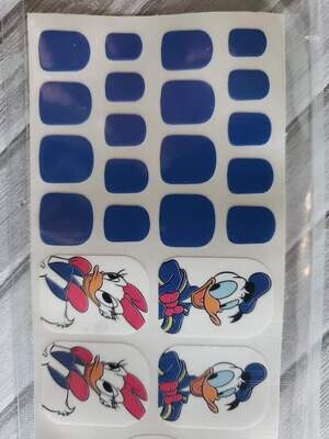 Z073- Donald Duck, Daisey, Blue, White-Toes