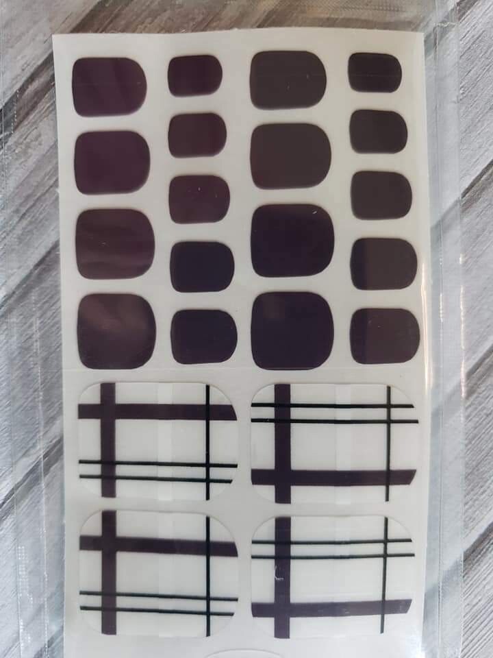 Z145- Deep Purple, White, Clear-Toes