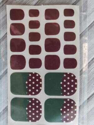 Z156- Red, Green Strawberry- Toes