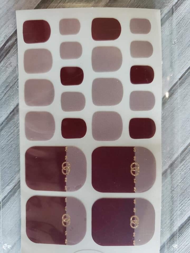 Z139- Inspired Plum and Mauve-Toes