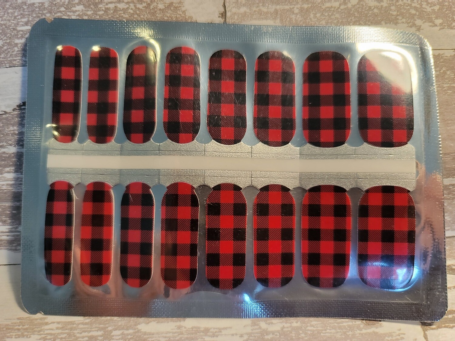 C114- Red Black Plaid